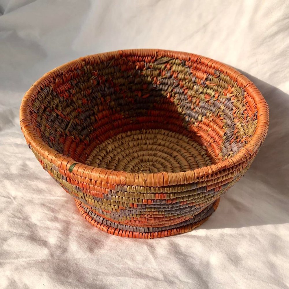 woven coil basket